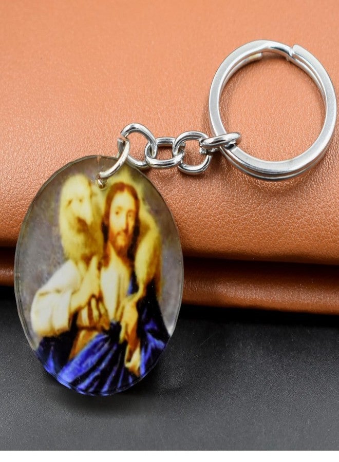 AFH Lord is my Shepherd Religious Crystal keychain for Men and Women - Image 3